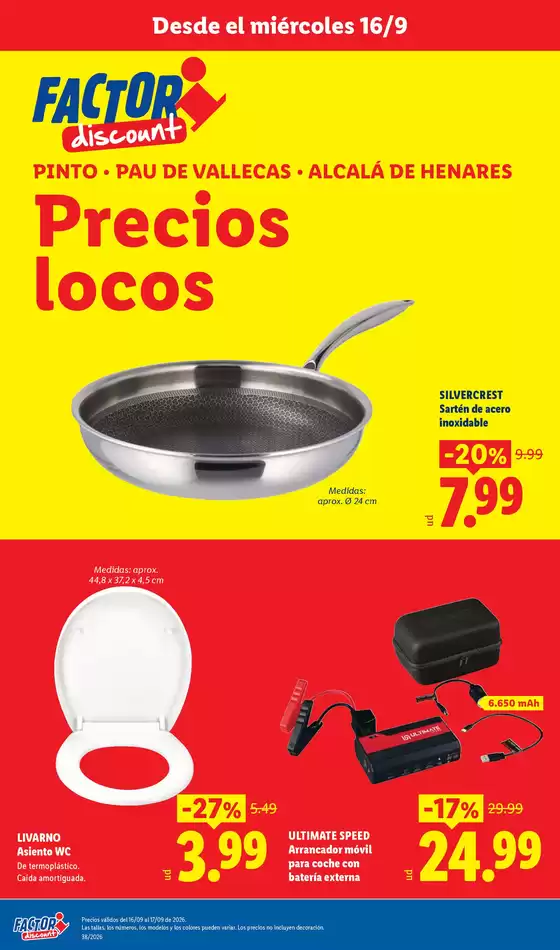 Catálogo FACTORI discount en Quart | Factori discount - Ofertas válidas del 09/09 al 14/09 | 2026-09-16T00:00:00.000Z - 2026-09-21T00:00:00.000Z