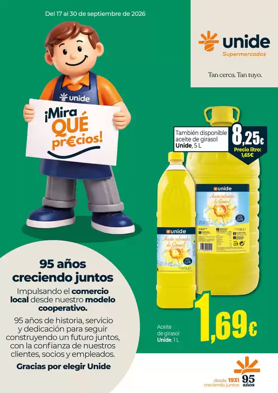 Catálogo Unide Supermercados en Portillo de Toledo | ¡Mira qué precios! UNIDE Supermercados | 2026-09-17T00:00:00.000Z - 2026-09-30T00:00:00.000Z