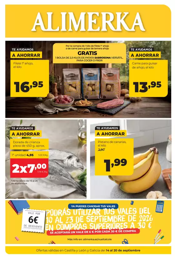 Catálogo Alimerka | Semanal 14 al 20 de septiembre Castilla y León | 2026-09-14T00:00:00.000Z - 2026-09-20T00:00:00.000Z