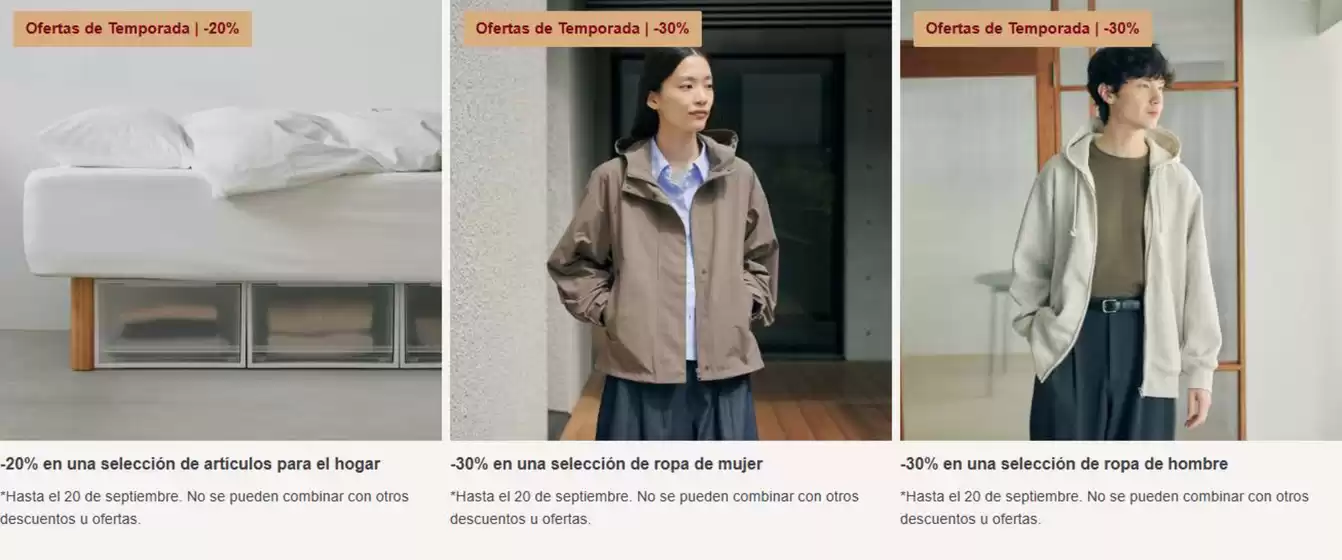 Catálogo Muji | Ofertas de Temporada | 2026-09-14T00:00:00.000Z - 2026-09-20T00:00:00.000Z