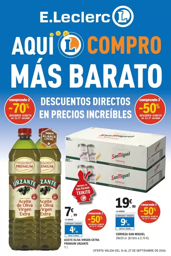 Catálogo E.Leclerc | Aquí compro más barato | 2026-09-16T00:00:00.000Z - 2026-09-27T00:00:00.000Z