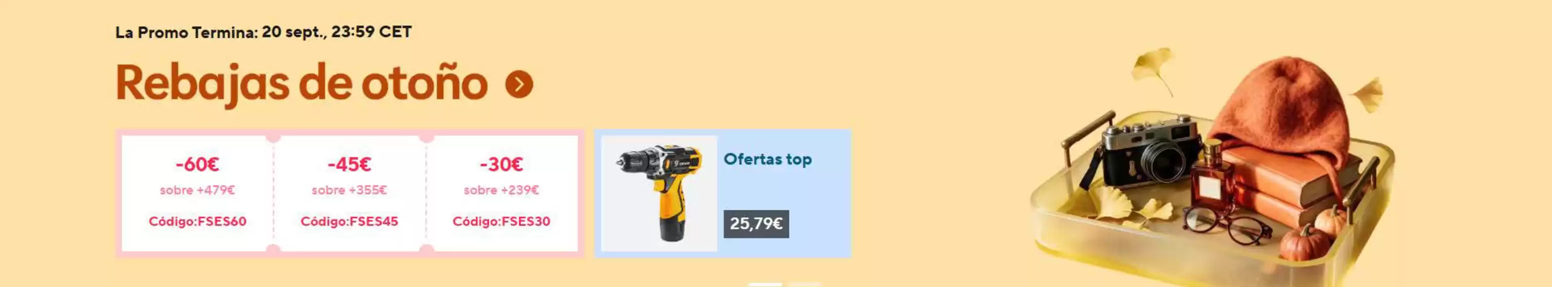 Catálogo Aliexpress | Rebajas de otoño | 2026-09-14T00:00:00.000Z - 2026-09-20T00:00:00.000Z