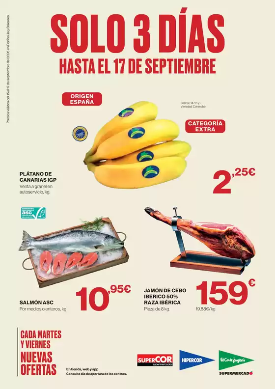 Catálogo El Corte Inglés en Badajoz | Solo 3 días | 2026-09-15T00:00:00.000Z - 2026-09-17T00:00:00.000Z