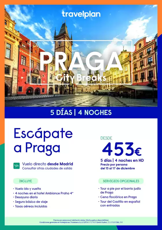 Catálogo Travelplan en Sartaguda | Escápate a Praga | 2026-12-13T00:00:00.000Z - 2026-12-17T00:00:00.000Z