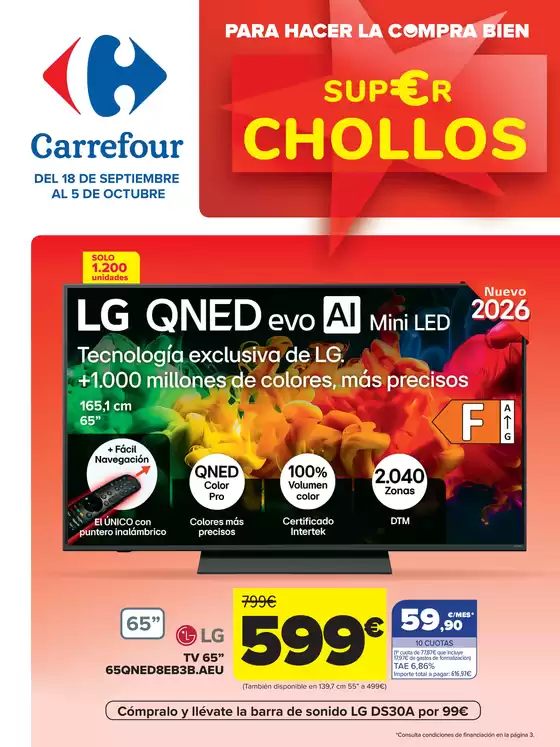Catálogo Carrefour en Alaquàs | CHOLLOS | 2026-09-18T00:00:00.000Z - 2026-10-05T00:00:00.000Z