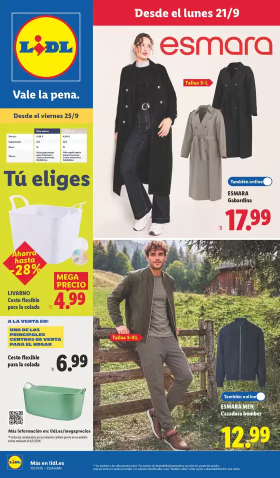 Catálogo Lidl en Bormujos | ¡Bazar Lidl!- Ofertas válidas del 21/09 al 27/09 | 2026-09-21T00:00:00.000Z - 2026-09-27T00:00:00.000Z