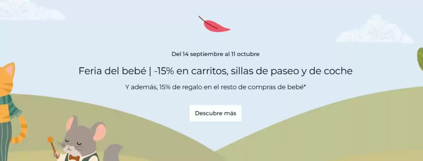 Catálogo El Corte Inglés Outlet | Feria del bebé | 2026-09-15T00:00:00.000Z - 2026-10-11T00:00:00.000Z