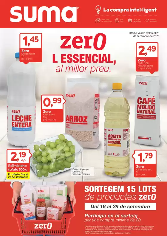 Catálogo Suma Supermercados | L’essencial, Al Millor Preu | 2026-09-16T00:00:00.000Z - 2026-09-29T00:00:00.000Z