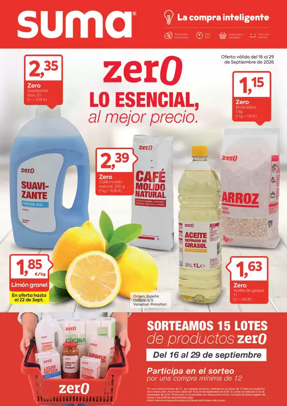 Catálogo Suma Supermercados en Vega de San Mateo | Lo Esencial, Al Mejor Precio | 2026-09-16T00:00:00.000Z - 2026-09-29T00:00:00.000Z