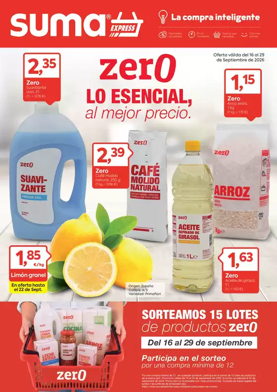 Catálogo Suma Supermercados en Vega de San Mateo | Suma Express | 2026-09-16T00:00:00.000Z - 2026-09-29T00:00:00.000Z