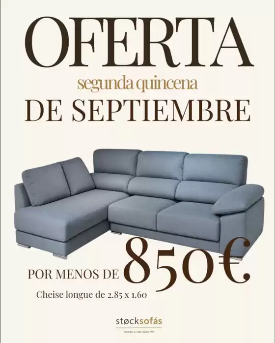 Catálogo Stock Sofás en Vecindario | Oferta Segunda Quincena De Septiembre | 2026-09-16T00:00:00.000Z - 2026-09-30T00:00:00.000Z