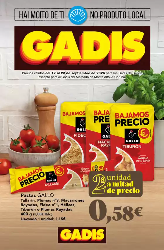 Catálogo Gadis | Precios válidos del 17 al 23 de septiembre de 2026 | 2026-09-17T00:00:00.000Z - 2026-09-23T00:00:00.000Z
