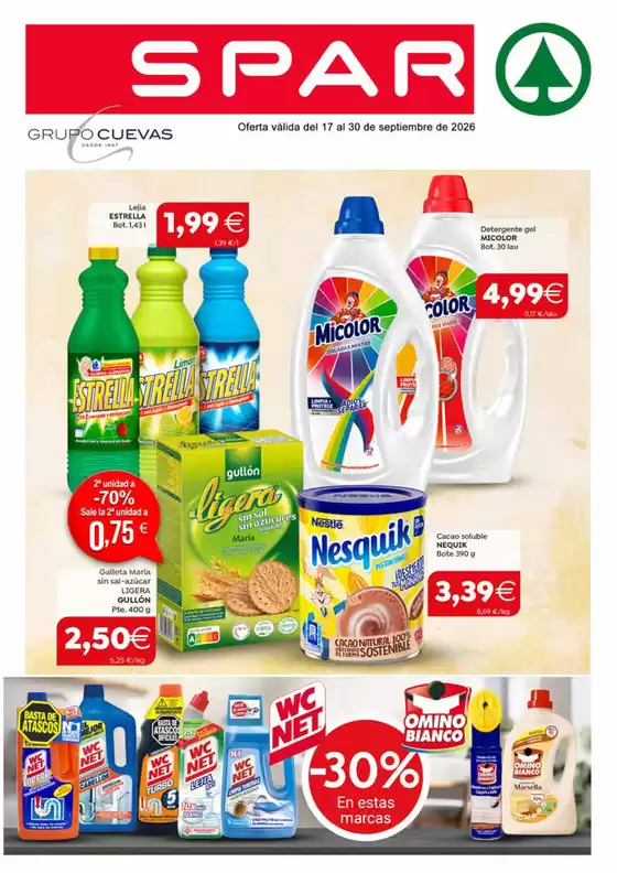 Catálogo SPAR en Reus | Oferta válida del 17 al 30 de septiembre de 2026 | 2026-09-17T00:00:00.000Z - 2026-09-30T00:00:00.000Z
