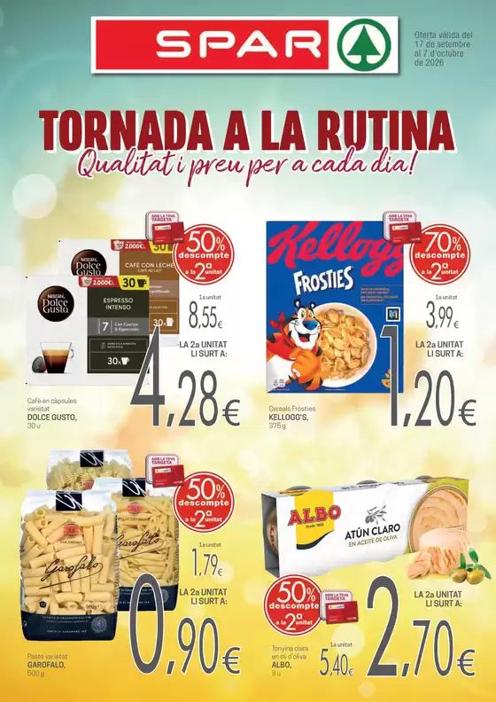 Catálogo Valvi Supermercats | Tornada A La Rutina | 2026-09-17T00:00:00.000Z - 2026-10-07T00:00:00.000Z