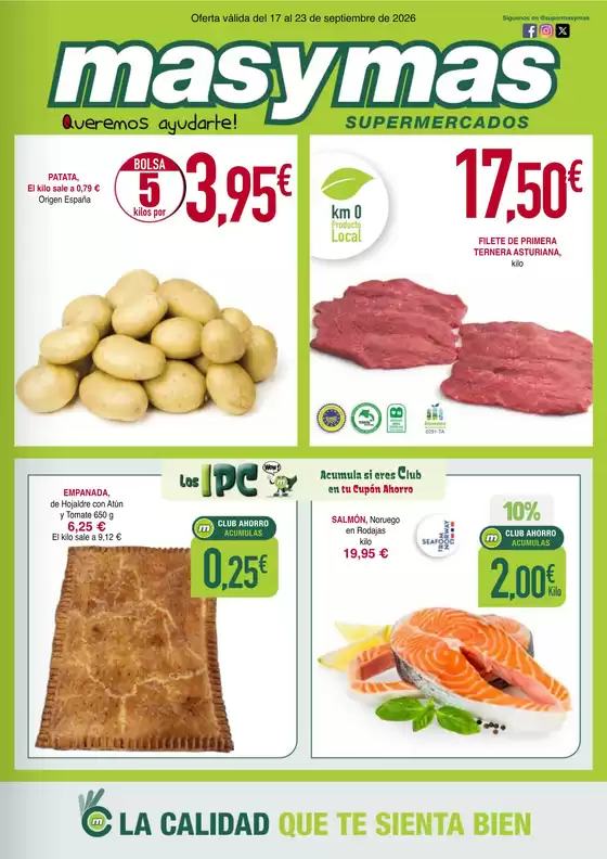 Catálogo Masymas | Oferta válida del 17 al 23 de septiembre de 2026 | 2026-09-17T00:00:00.000Z - 2026-09-23T00:00:00.000Z