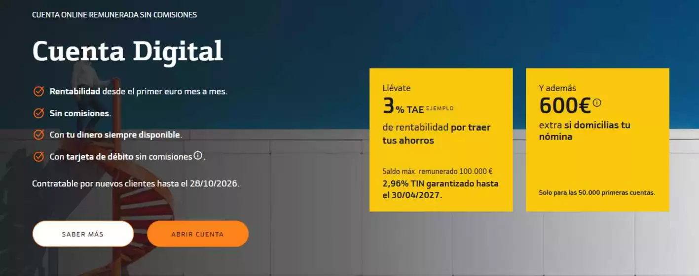 Catálogo EVO Banco en Atzeneta del Maestrat | Cuenta digital | 2026-09-17T00:00:00.000Z - 2026-10-28T00:00:00.000Z