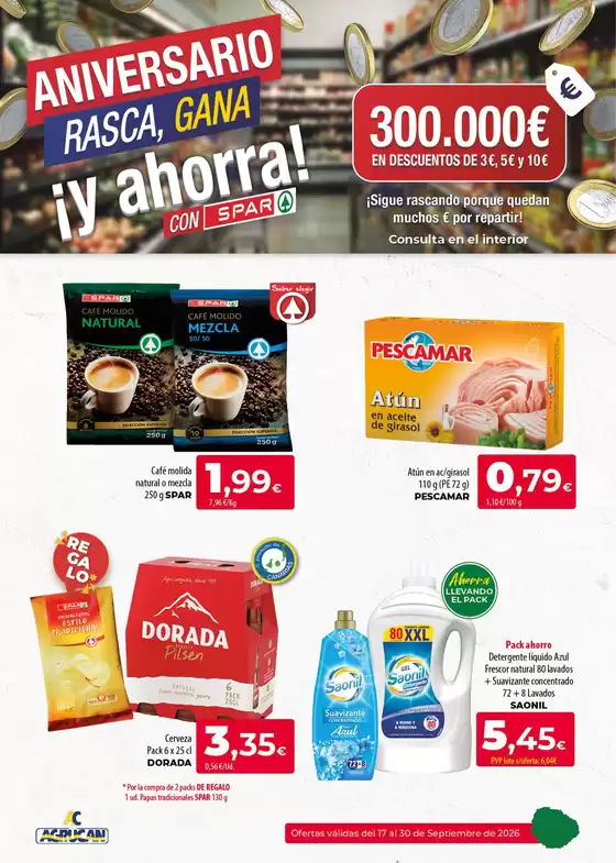 Catálogo Spar Tenerife | Ofertas válidas del 17 al 30 de Septiembre de 2026 | 2026-09-17T00:00:00.000Z - 2026-09-30T00:00:00.000Z