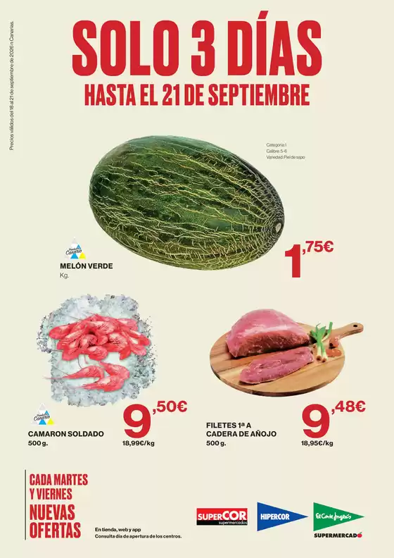 Catálogo El Corte Inglés | Solo 3 Días | 2026-09-18T00:00:00.000Z - 2026-09-21T00:00:00.000Z