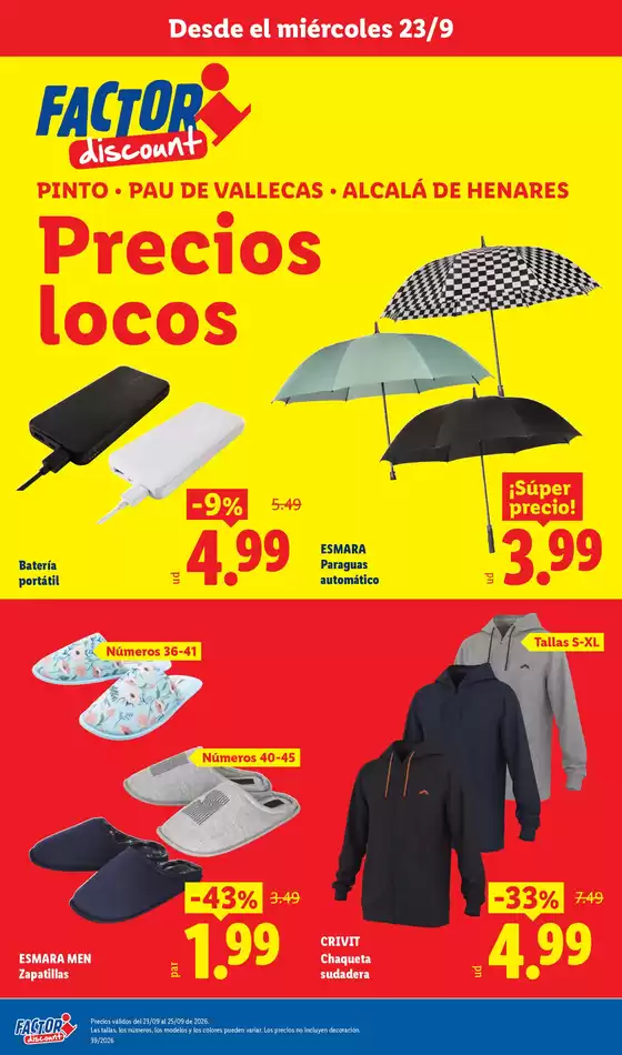 Catálogo FACTORI discount en Vellón | Factori discount - Ofertas válidas del 23/09 al 28/09 | 2026-09-23T00:00:00.000Z - 2026-09-28T00:00:00.000Z