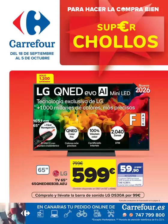 Catálogo Carrefour en Beire | CHOLLOS | 2026-09-18T00:00:00.000Z - 2026-10-05T00:00:00.000Z