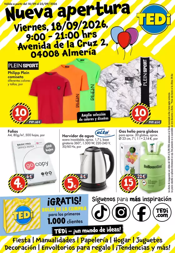 Catálogo TEDi | Nueva apertura | 2026-09-18T00:00:00.000Z - 2026-09-24T00:00:00.000Z