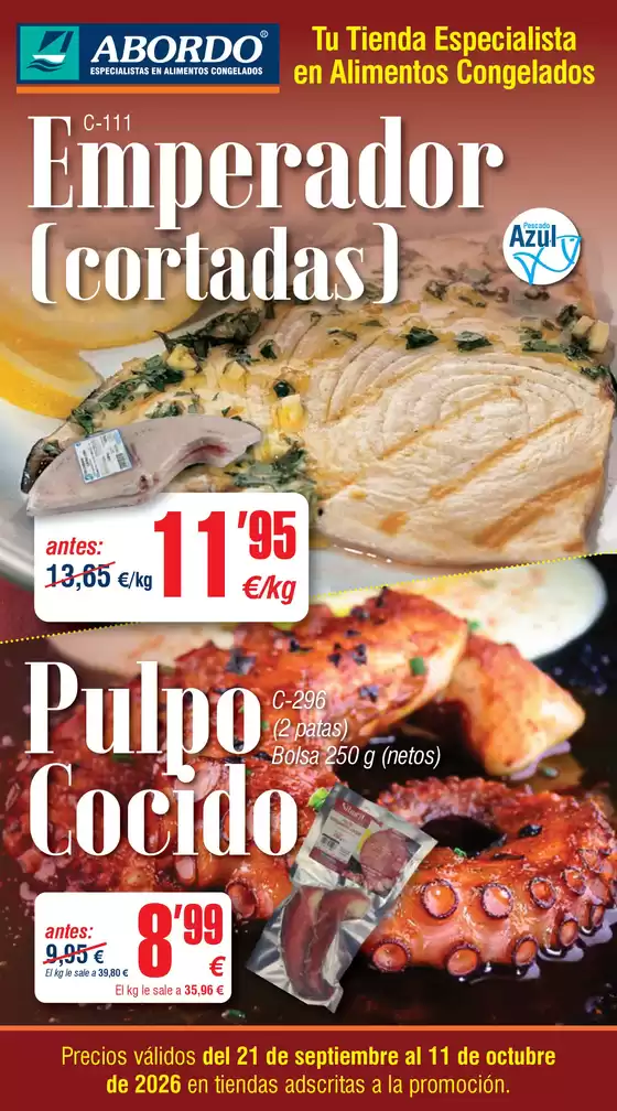 Catálogo Abordo | Precios válidos del 21 de septiembre al 11 de octubre de 2026 | 2026-09-21T00:00:00.000Z - 2026-10-11T00:00:00.000Z