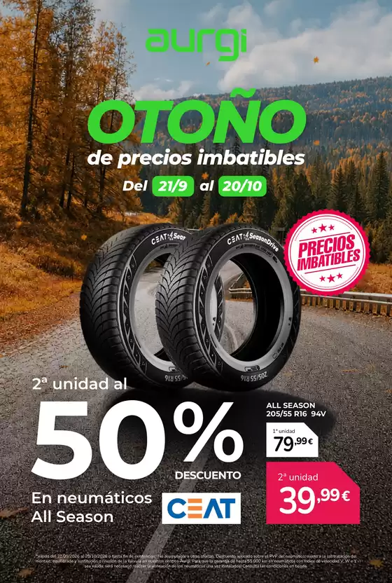 Catálogo Aurgi en Badajoz | Otoño De Precios Imbatibles | 2026-09-21T00:00:00.000Z - 2026-10-20T00:00:00.000Z