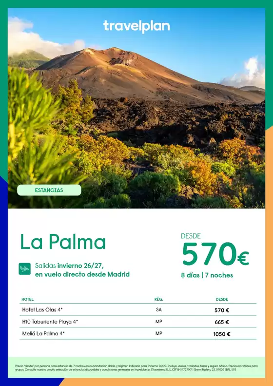 Catálogo Travelplan en Lasao | Travelplan La Palma | 2026-12-01T00:00:00.000Z - 2027-03-31T00:00:00.000Z