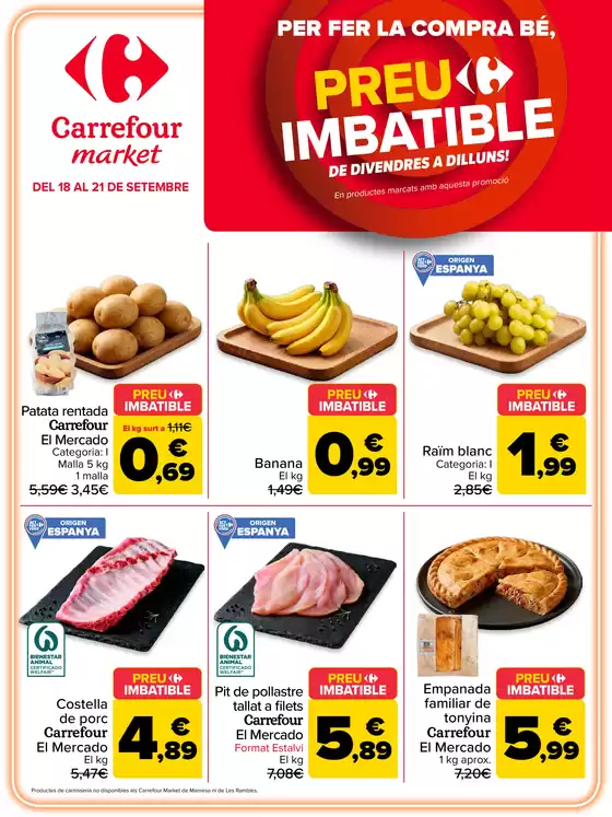 Catálogo Carrefour Market en Vincios | Preu Imbatible | 2026-09-21T00:00:00.000Z - 2026-09-21T00:00:00.000Z