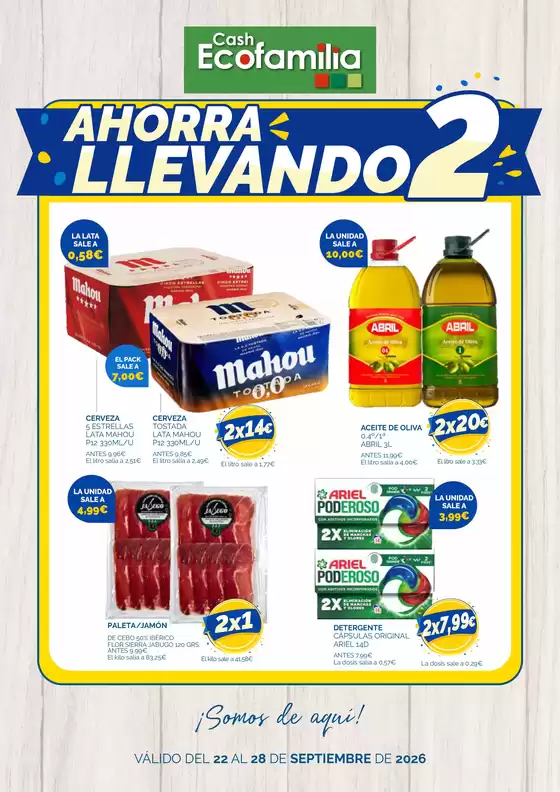 Catálogo Cash Ecofamilia | Válido Del 22 Al 28 De Septiembre De 2026 | 2026-09-22T00:00:00.000Z - 2026-09-28T00:00:00.000Z