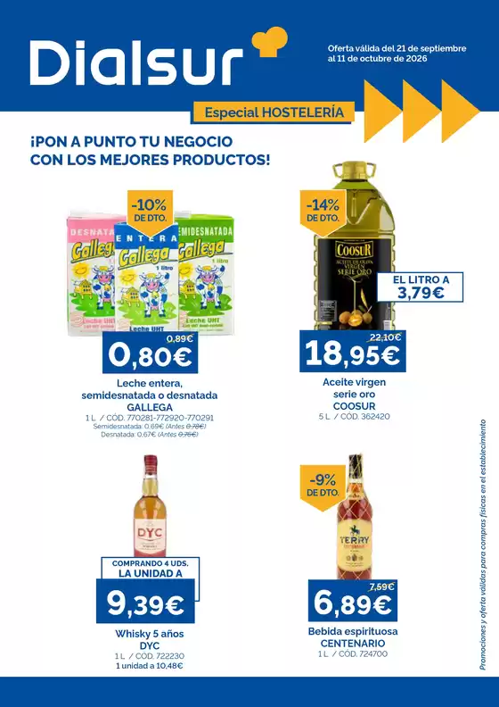 Catálogo Dialsur Cash & Carry en Talavera de la Reina | ¡Pon A Punto Tu Negocio Con Los Mejores Productos! | 2026-09-21T00:00:00.000Z - 2026-10-11T00:00:00.000Z