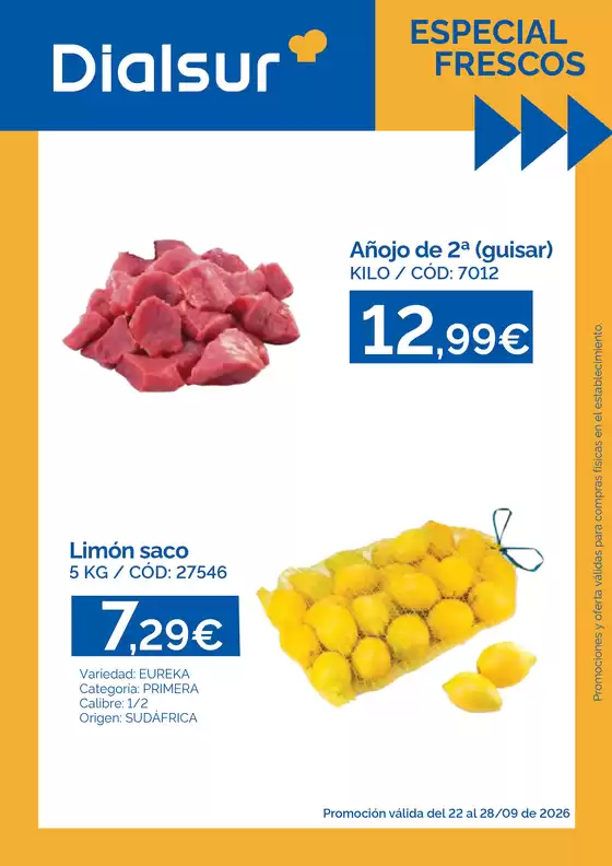 Catálogo Dialsur Cash & Carry | Especial Frescos | 2026-09-22T00:00:00.000Z - 2026-09-28T00:00:00.000Z