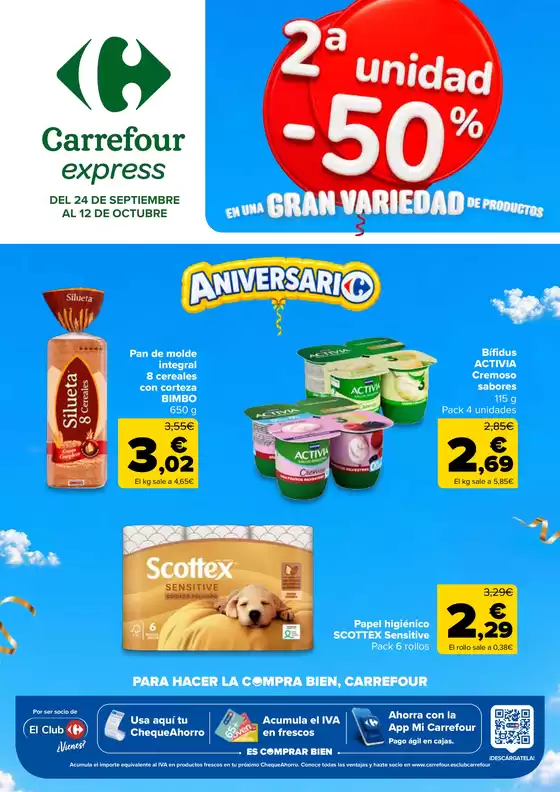 Catálogo Carrefour Express en Castellitx | 2.a unidad-50% | 2026-09-24T00:00:00.000Z - 2026-10-12T00:00:00.000Z