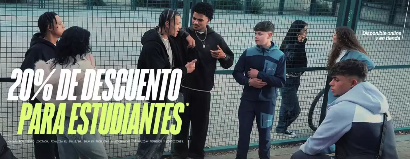 Catálogo JD Sports en Ronda | 20% De Descuento Para Estudiantes | 2026-09-22T00:00:00.000Z - 2026-10-05T00:00:00.000Z
