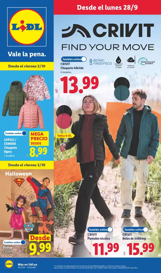 Catálogo Lidl en Ajalvir | ¡Bazar Lidl!- Ofertas válidas del 28/09 al 04/10 | 2026-09-28T00:00:00.000Z - 2026-10-04T00:00:00.000Z