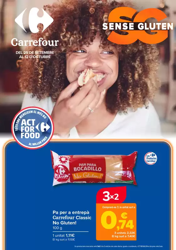 Catálogo Carrefour en Granollers | SIN GLUTEN | 2026-09-25T00:00:00.000Z - 2026-10-12T00:00:00.000Z