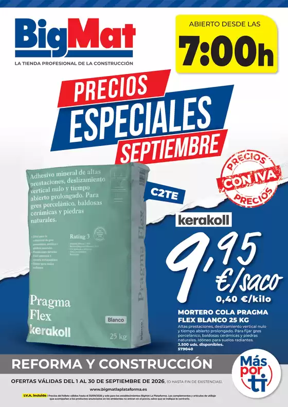 Catálogo Bigmat - La Plataforma | Precios Especiales Septiembre | 2026-09-23T00:00:00.000Z - 2026-09-30T00:00:00.000Z