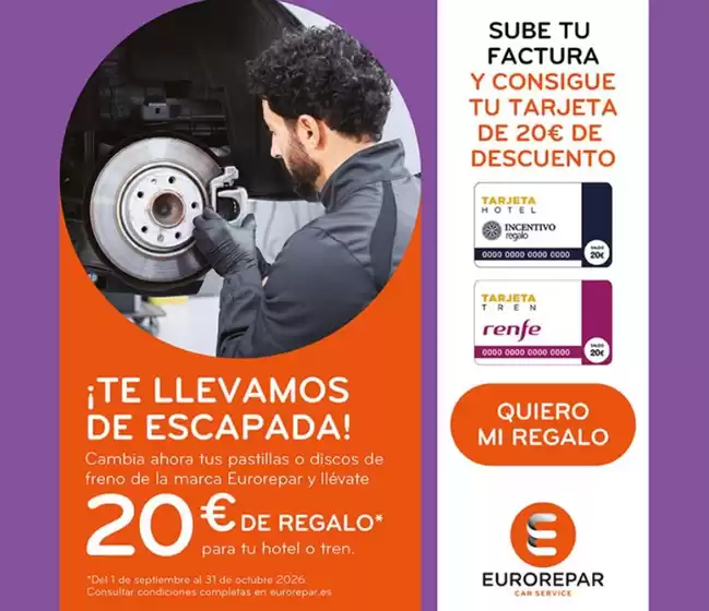 Catálogo Eurorepar Car Service en Maspalomas | ¡Te Llevamos De Escapada! | 2026-09-23T00:00:00.000Z - 2026-10-31T00:00:00.000Z