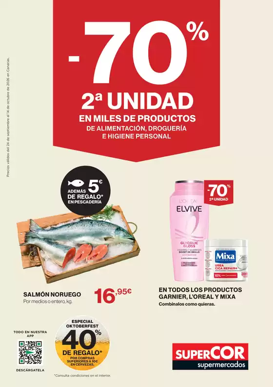 Catálogo Supercor | -70% 2ª Unidad En Miles De Productos | 2026-09-24T00:00:00.000Z - 2026-10-14T00:00:00.000Z