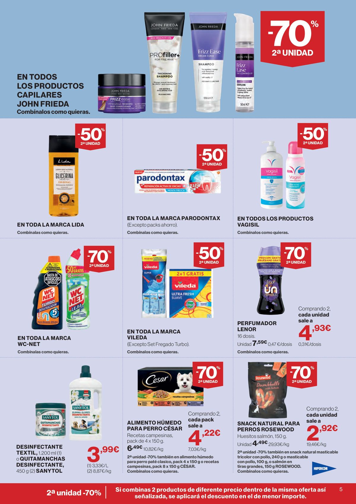 -70% 2ª Unidad en miles de productos — página 5