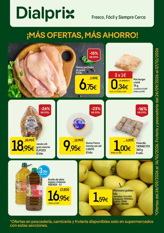 Catálogo Dialprix | ¡Más Ofertas, Más Ahorro! | 2026-09-24T00:00:00.000Z - 2026-10-14T00:00:00.000Z