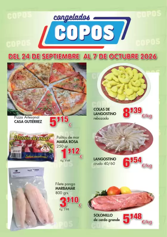 Catálogo Congelados Copos | Del 24 De Septiembre Al 7 De Octubre 2026 | 2026-09-24T00:00:00.000Z - 2026-10-07T00:00:00.000Z