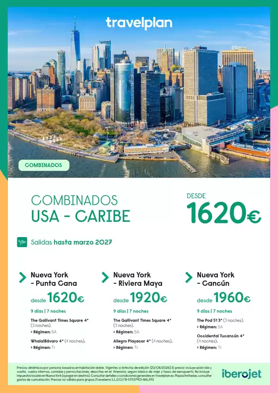 Catálogo Travelplan en Erandio | Travelplan USA - Caribe | 2026-09-24T00:00:00.000Z - 2027-03-31T00:00:00.000Z