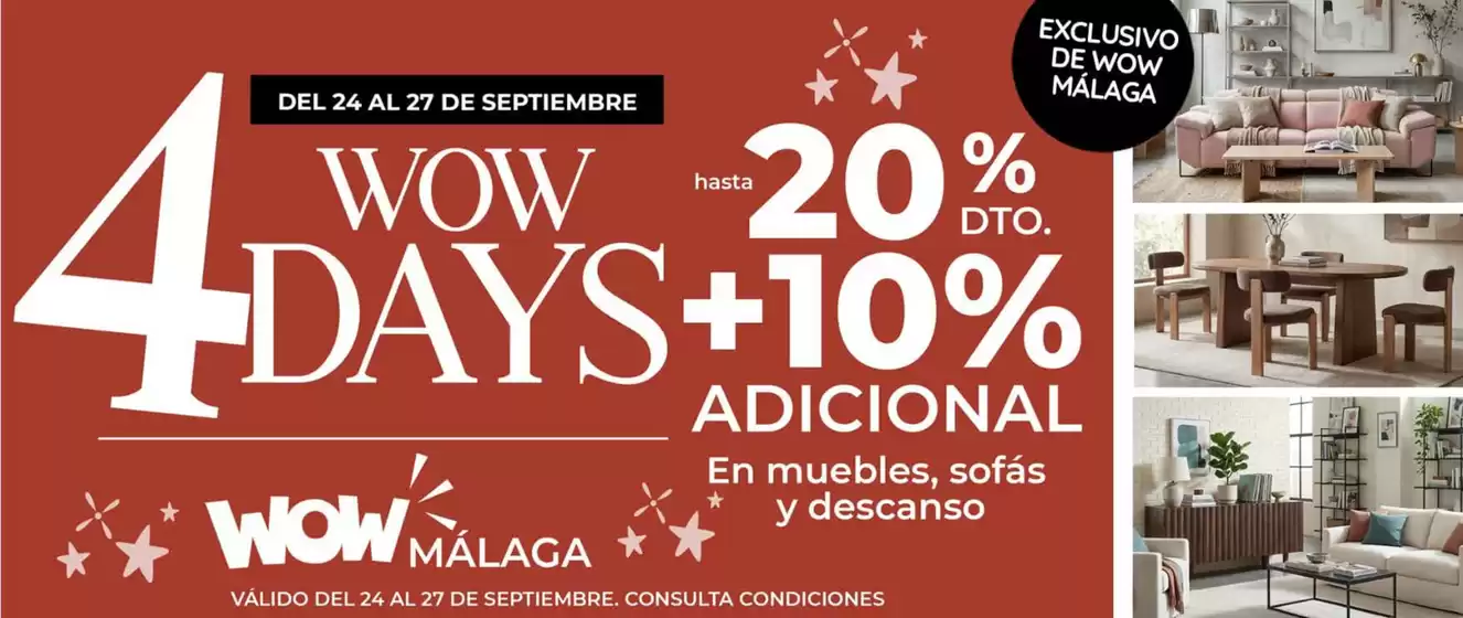 Catálogo WOW Málaga, Style&Home by Mubak | 4 Wow Days | 2026-09-24T00:00:00.000Z - 2026-09-27T00:00:00.000Z