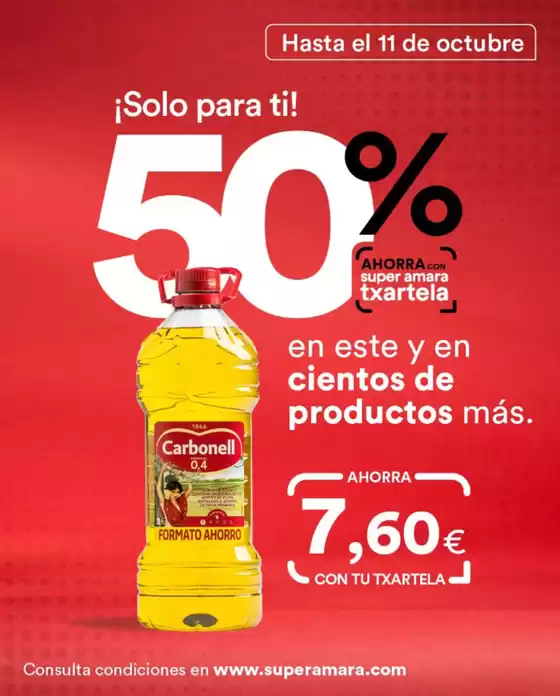 Catálogo SUPER AMARA | Solo para ti… ¡50 % DE AHORRO en cientos de productos! | 2026-09-25T00:00:00.000Z - 2026-10-11T00:00:00.000Z