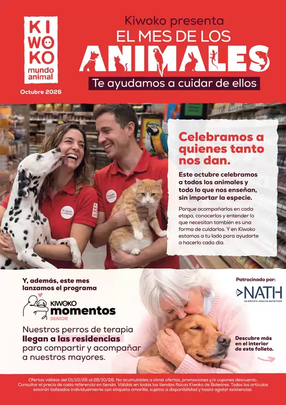 Catálogo Kiwoko | El mes de los animales | 2026-10-01T00:00:00.000Z - 2026-10-28T00:00:00.000Z