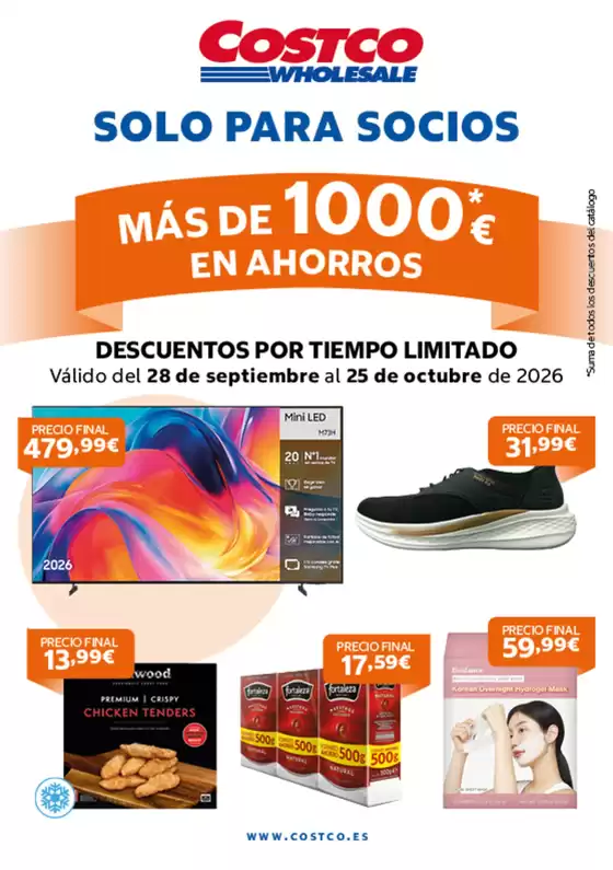 Catálogo Costco | Válido del 28 de septiembre al 25 de octubre | 2026-09-28T00:00:00.000Z - 2026-10-25T00:00:00.000Z