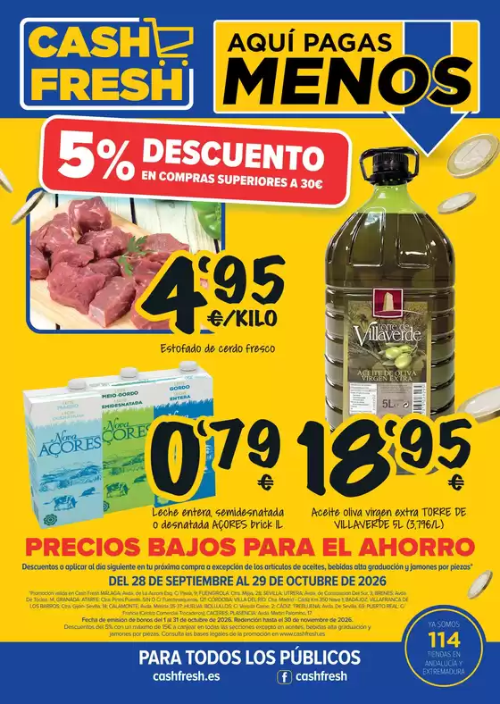 Catálogo Cash Fresh en Lugo | Del 28 de septiembre al 29 de octubre de 2026 | 2026-09-28T00:00:00.000Z - 2026-10-29T00:00:00.000Z