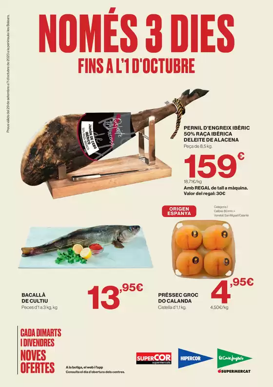 Catálogo El Corte Inglés | Només 3 Dies | 2026-09-29T00:00:00.000Z - 2026-10-01T00:00:00.000Z