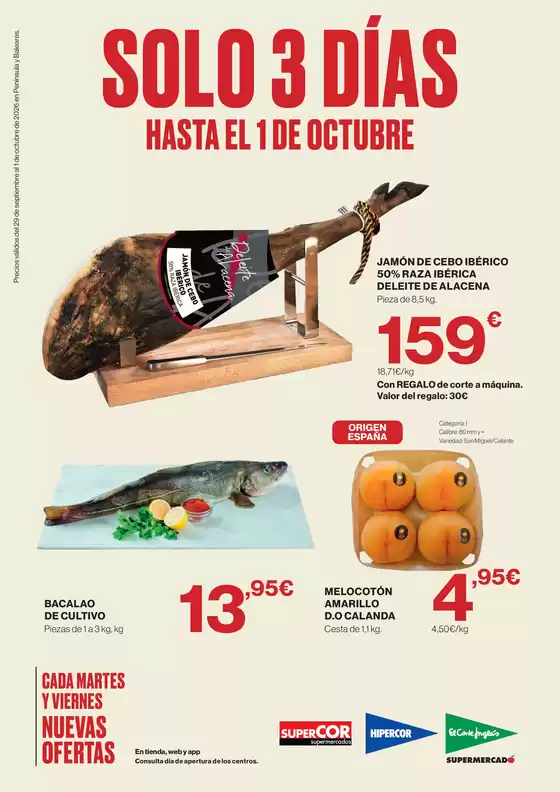 Catálogo El Corte Inglés en Sant Vicenç dels Horts | Solo 3 días | 2026-09-29T00:00:00.000Z - 2026-10-01T00:00:00.000Z